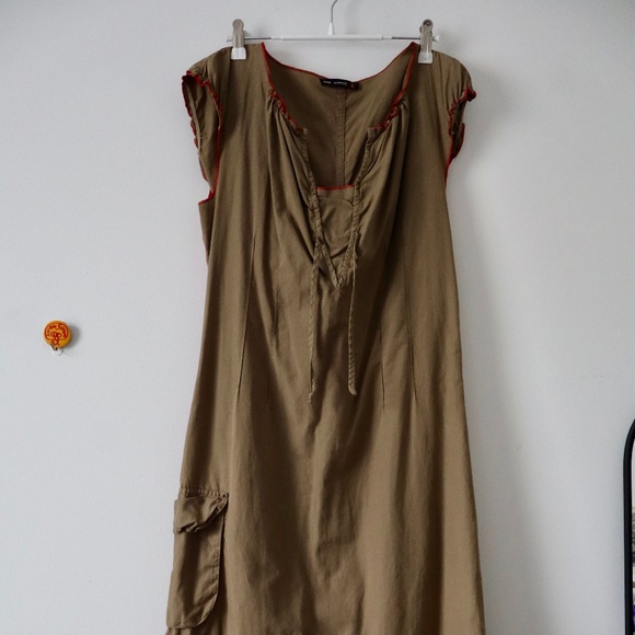 Cop. Copine Vintage Army Maxi Cargo Dress - Picture 1 of 9